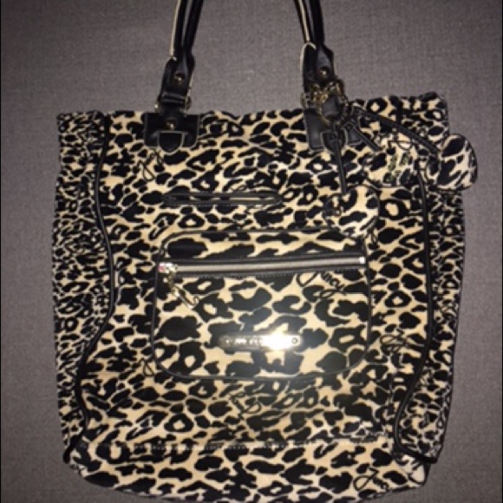 Vintage Juicy Couture Velour Leopard Tote